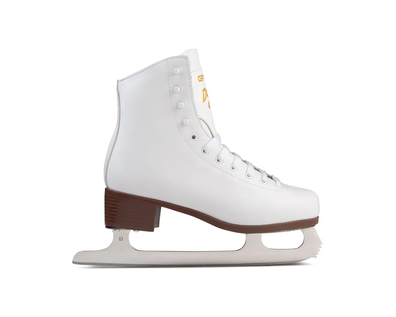 GRAF Davos Gold Eiskunstlaufschlittschuh in Weiß