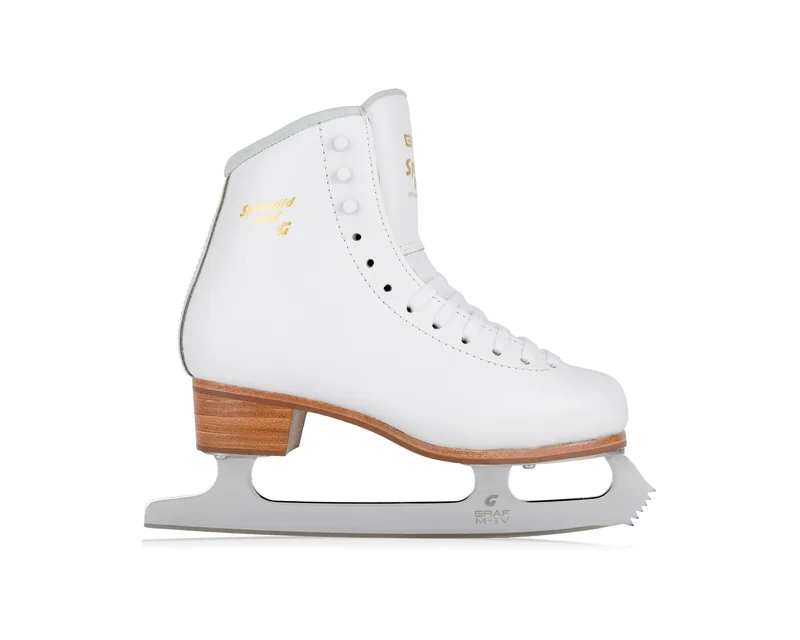 GRAF Splendid Gold Eiskunstlaufschlittschuh in Weiß