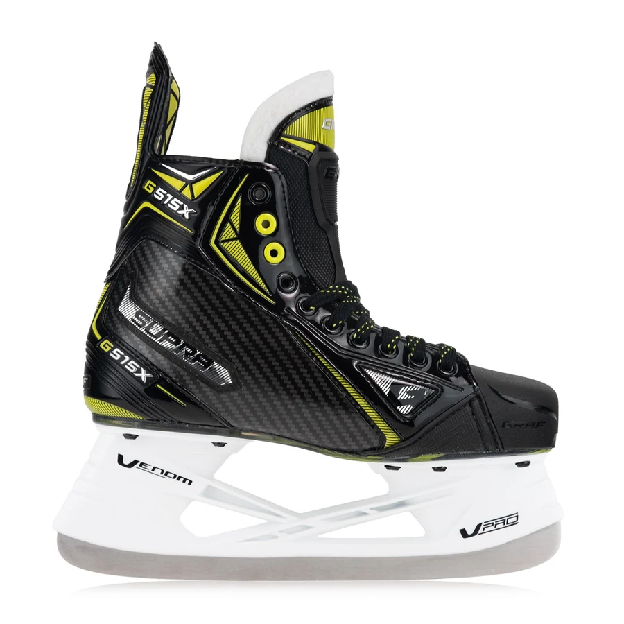 GRAF Supra G515X ice hockey skate in black/yellow