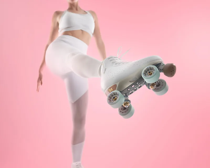 Läuferin mit Risport-Rollschuhen