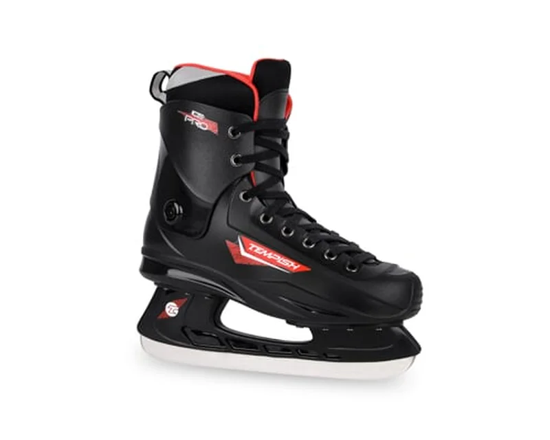 Black and red TEMPISH Pro Ice skate
