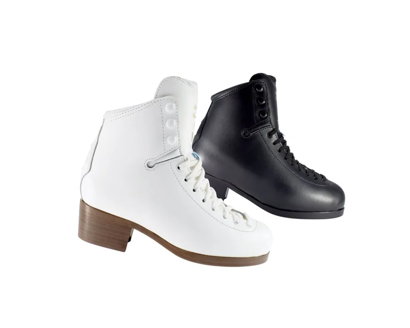 WIFA Champion Reinforced Eiskunstlaufschuhe in Weiß und Schwarz